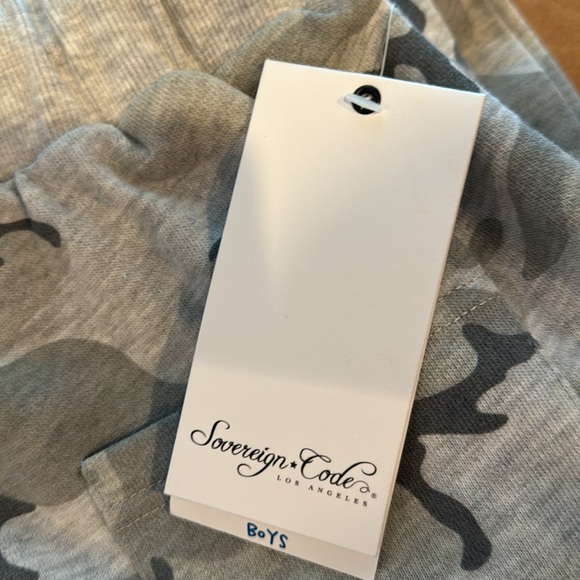 Boys Sovereign Code Grey Camo Sweatpants - Picture 3 of 5